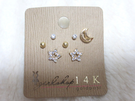 星月7個セットピアス