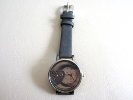 丸盤エッフェル塔（グリーン）_腕時計